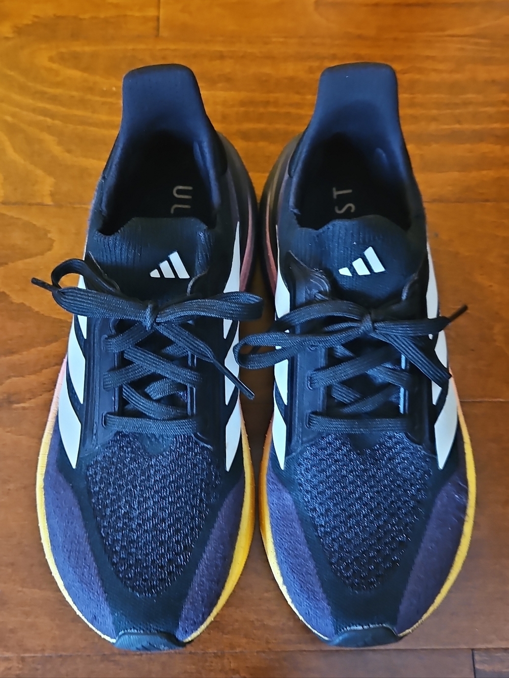 Adidas Ultraboost Running Shoes Womens Sz 7 Black Pink Blue